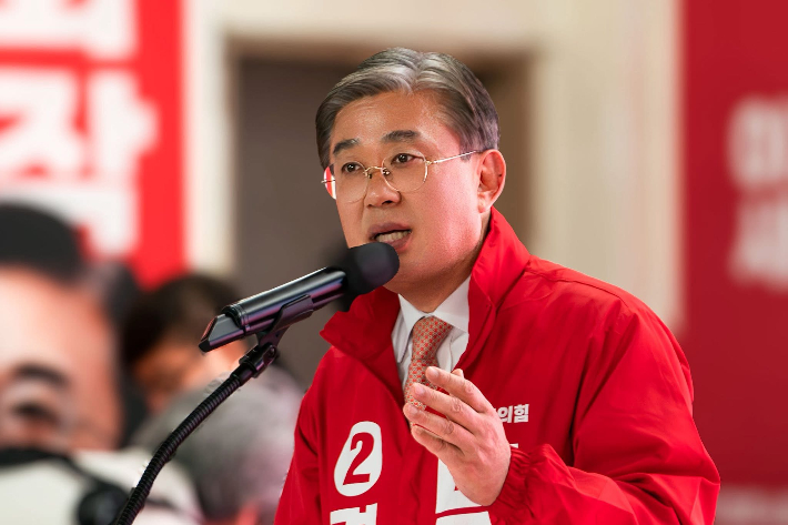 박병훈 예비후보가 기자회견을 하고 있다. 박병훈 후보 캠프 제공