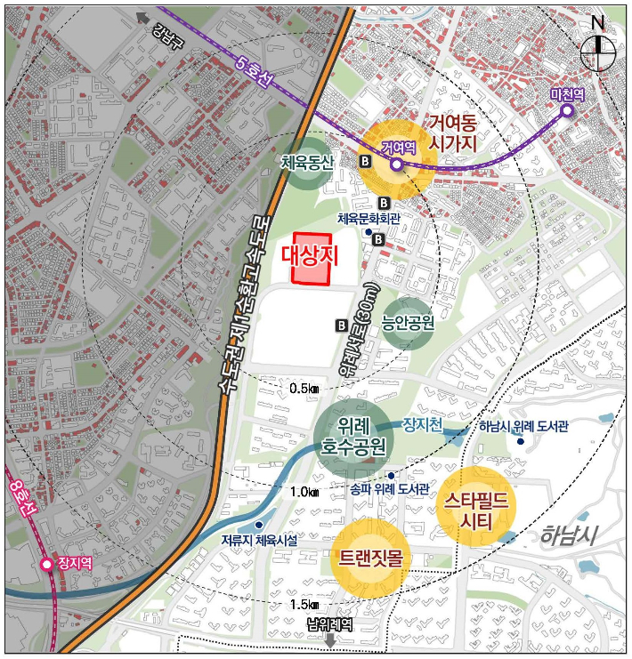 위례업무용지. LH제공