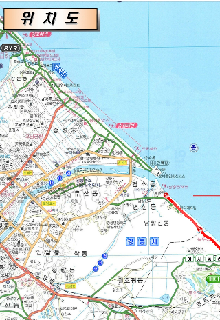 해안도로 위치도. 강릉시 제공