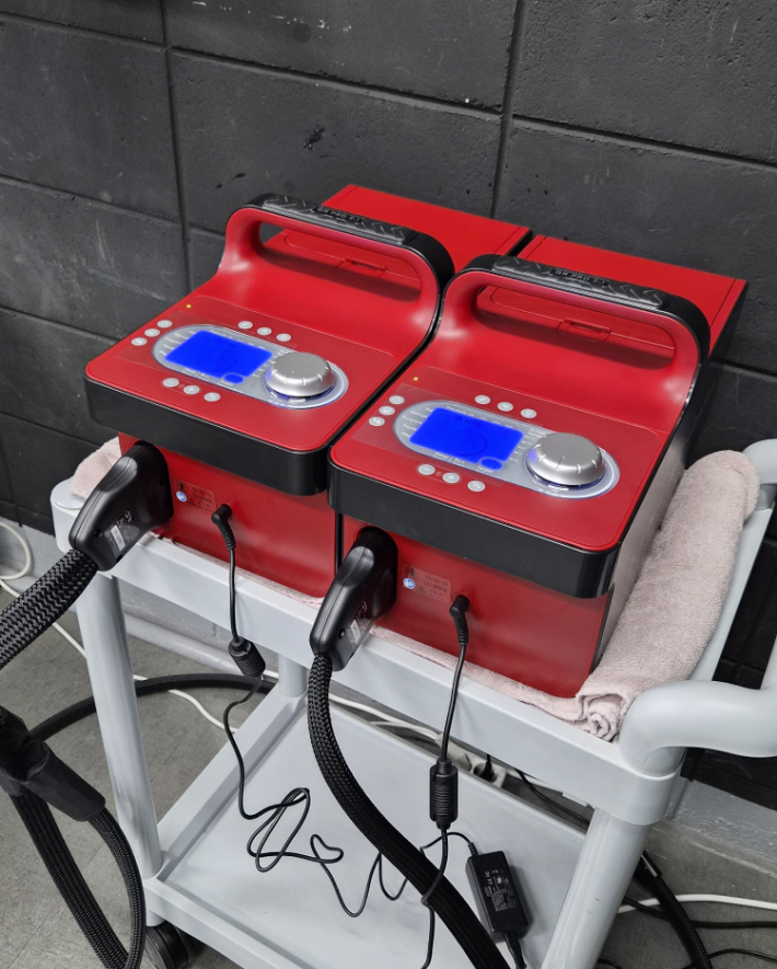 추신수 SSG 랜더스 구단주 보좌역이 지원한 기기. SSG 랜더스 제공