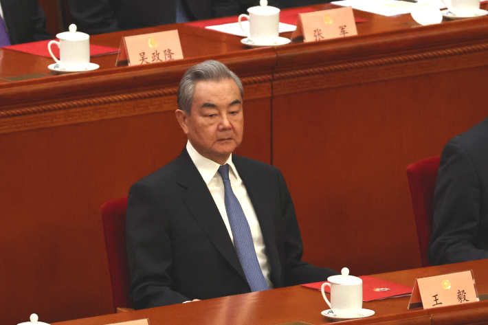 왕이 중국 외교부장. 연합뉴스