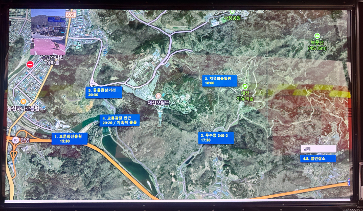 탈출한 늑대가 나타났던 장소. 대전시 제공