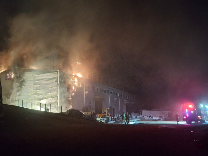경주 외동읍 화재. 경북소방본부 제공