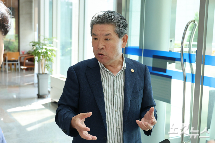 윤현우 충북체육회장. 임성민 기자