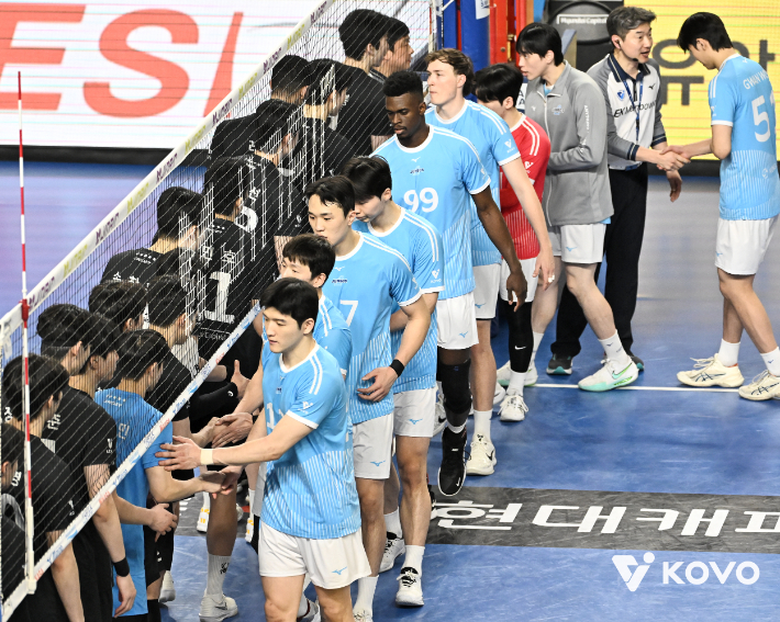 현대캐피탈과 대한항공의 챔피언 결정 4차전. 한국배구연맹