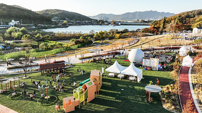 의왕무민공원 개장식 당시 전경. 의왕시 제공