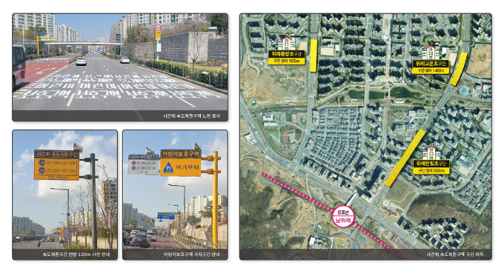 위례 어린이보호구역. 성남시 제공