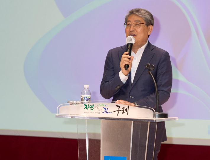 김순호 구례군수가 발언하고 있다. 김순호 제공
