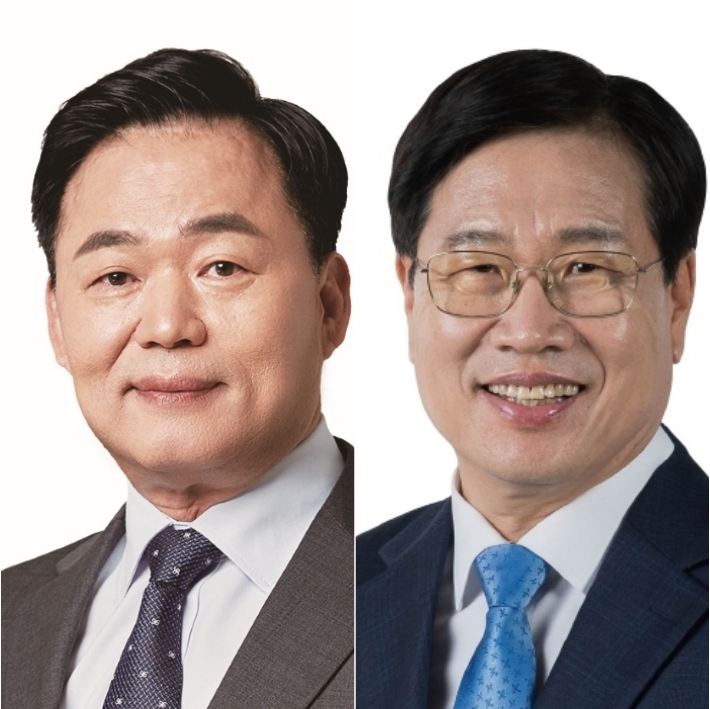 왼쪽부터 성준후, 김진명 더불어민주당 임실군수 예비후보. 중앙선관위 제공
