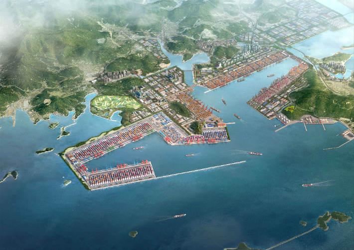 진해신항 조감도. 경남도청 제공 