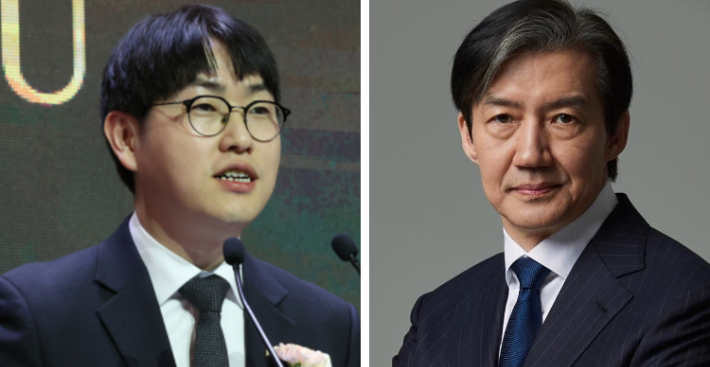 하정우 AI미래기획수석과 조국 조국혁신당 대표. 연합뉴스·조국혁신당 제공