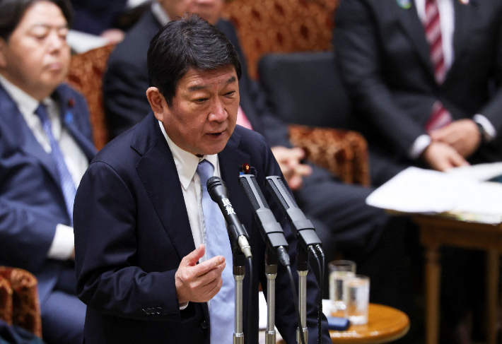 모테기 도시미쓰 일본 외무상. 연합뉴스