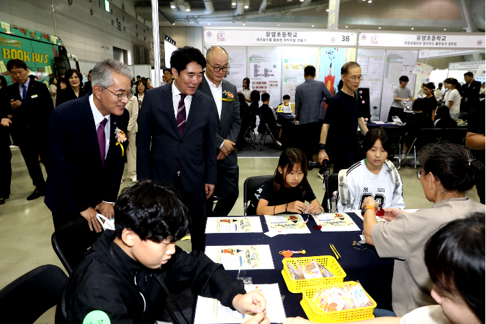 제579돌 한글날 맞이 행사 모습. 경남교육청 제공
