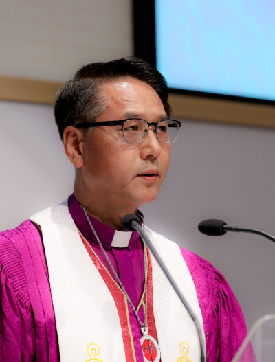 박준선 목사(울산 반석감리교회,기독교대한감리회 삼남연회 제 23대 감독). 교회 제공