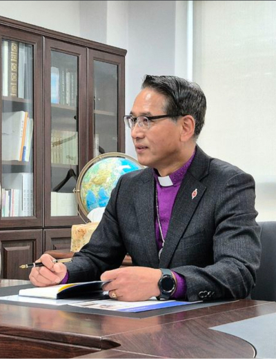 박준서 목사(울산 반석감리교회, 기독교대한감리회 삼남연회 제23대 감독). 교회 제공