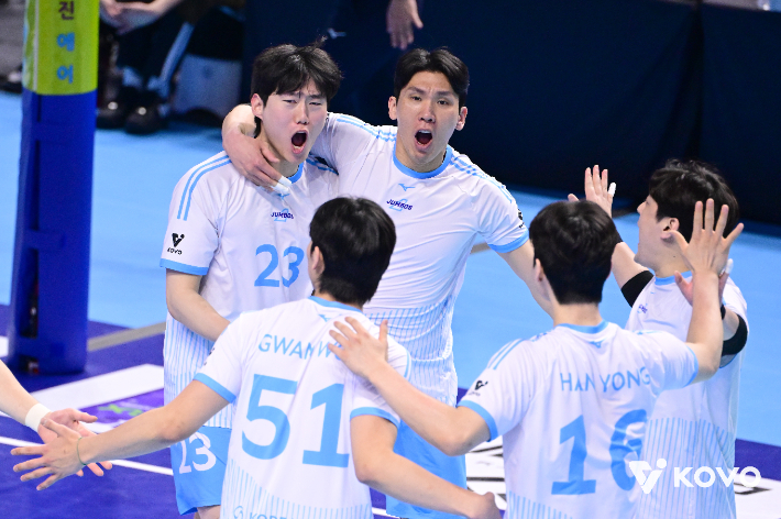 대한항공 우승. 한국배구연맹