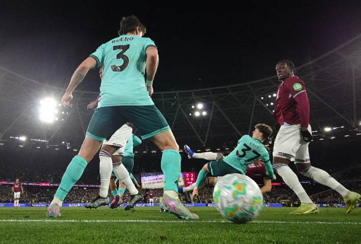 울버햄프턴 원더러스의 실점 장면. 연합뉴스