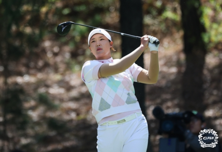 김민솔의 경기 장면. KLPGA 제공