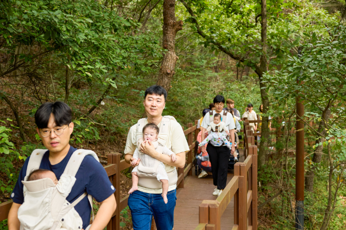 숲산후조리 운영사진. 한국산림복지진흥원 제공