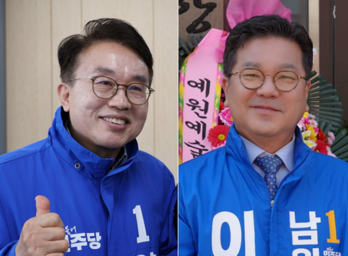 (왼쪽부터)양충모, 이정린 더불어민주당 남원시장 예비후보. 각 후보 측 제공