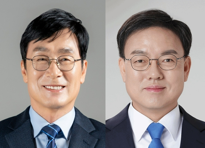 더불어민주당 이장섭(왼쪽)·박완희 청주시장 예비후보. 각 후보 측 제공