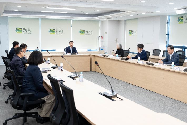 강릉아레나 및 강릉올림픽뮤지엄 미디어 융합 리뉴얼 사업 중간보고회. 강릉시 제공