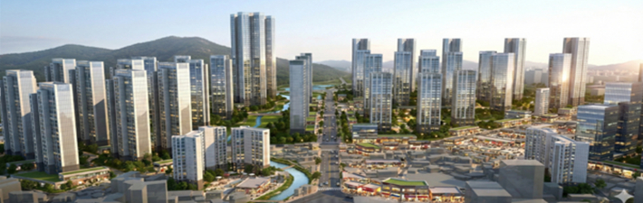 노후계획도시 정비 기본계획 1단계에 포함된 해운대지구 계획도. 부산시 제공