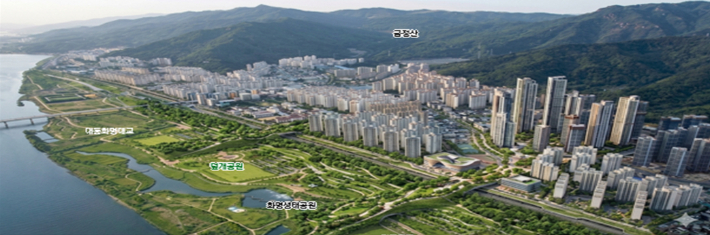 노후계획도시 정비 기본계획 1단계에 포함된 화명·금곡지구 계획도. 부산시 제공