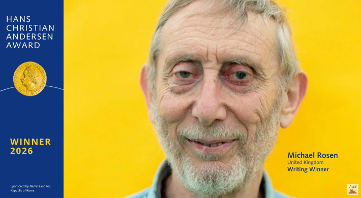 안데르센상 수상한 영국 작가 마이클 로젠. IBBY 홈페이지 캡처