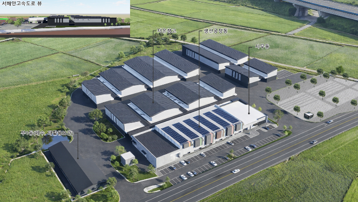 전북 고창군의 김치원료 공급단지 조감도. 전북도 제공