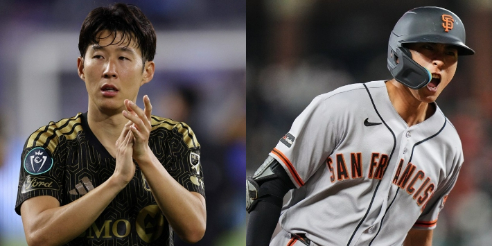 손흥민 선수와 이정후 선수. 연합뉴스