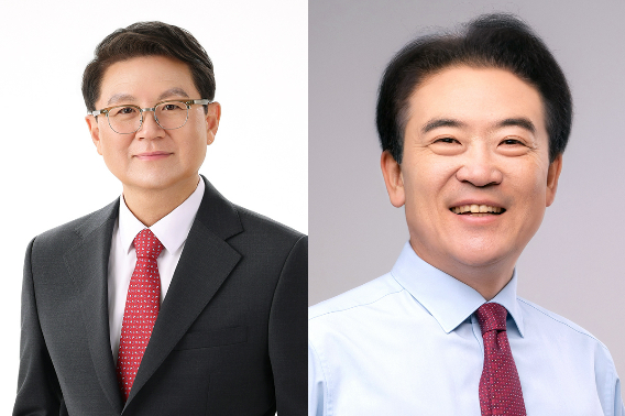 국민의힘 윤갑근·윤희근 충청북도지사 예비후보. 충청북도선거관리위원회 제공