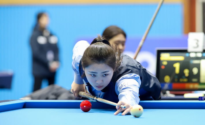 안동시장배 2연패를 노리는 김하은. 연맹 
