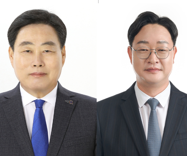 더불어민주당 무안군수 결선 후보로 선출된 김산 후보와 나광국 후보. 선관위 제공