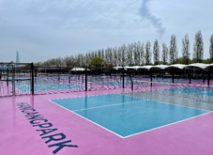 한강공원 광나무 피클볼장. 서울시 블로그 