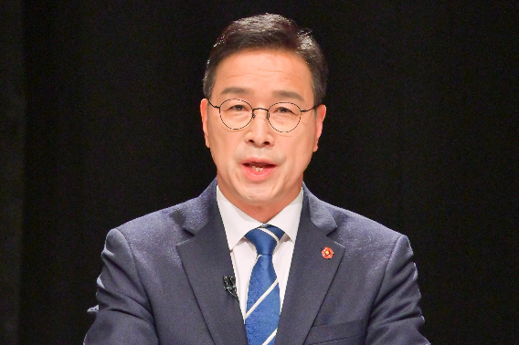 위성곤 민주당 제주지사 경선 후보. 언론5사 공동취재단