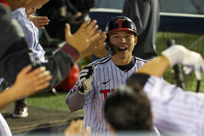 16일 경기 결승타의 주인공 문성주. LG 