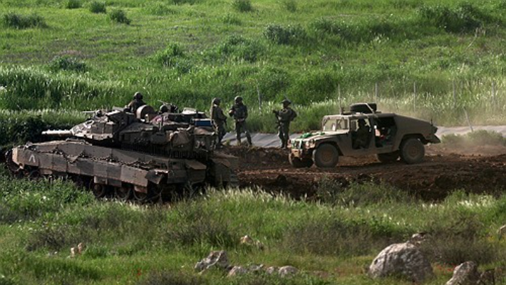 레바논 남부 지역에 투입된 이스라엘군 탱크. 연합뉴스