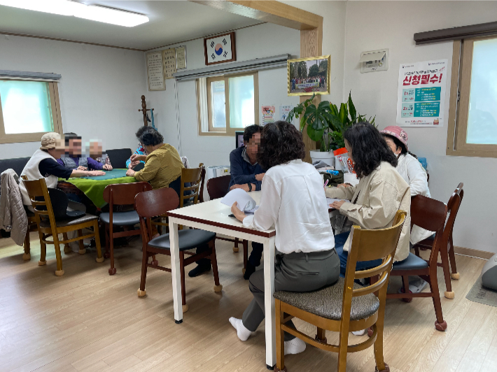 김포지역 경로당 현장방문 모습. 김포시 제공