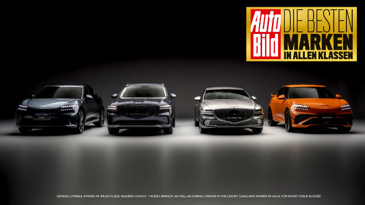 제네시스, 獨 아우토빌트 선정 '최고의 자동차 브랜드'. 제네시스 제공