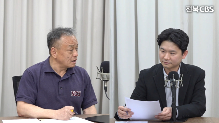 참여자치전북시민연대 이창엽 사무처장(왼쪽). 전북CBS