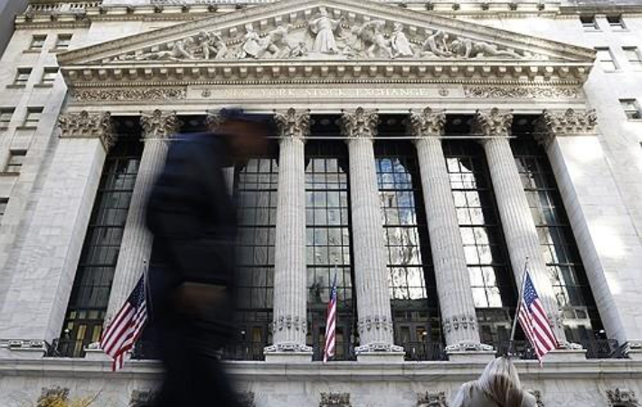 월가의 뉴욕 증권거래소 건물. 연합뉴스