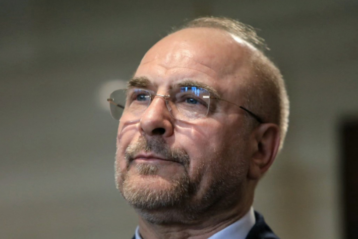 이란 대표단 이끄는 모하마드 바게르 갈리바프 이란 의회의장. 연합뉴스