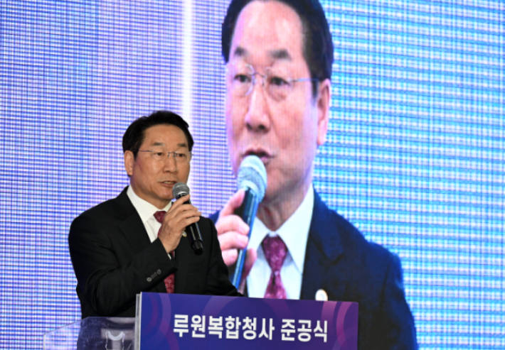 유정복 인천시장이 축사를 하고 있다. 인천시 제공