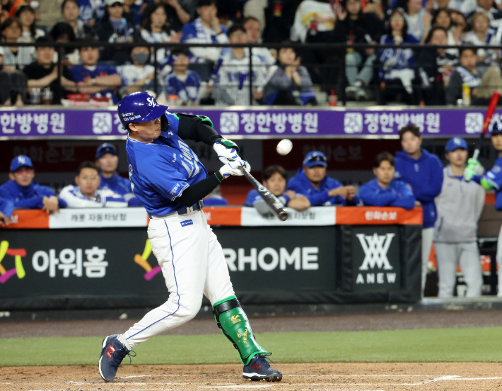 지난주 8타점을 올린 삼성 전병우. 연합뉴스 