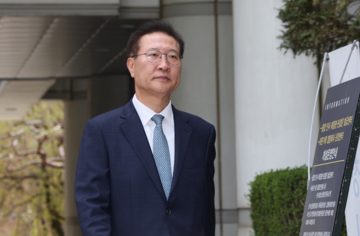 공판 출석하는 박성재 전 법무부 장관. 연합뉴스