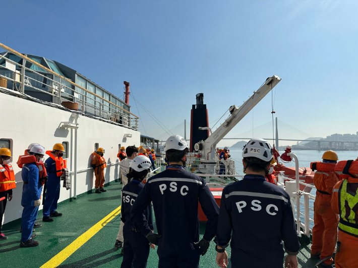 국제여객선 점검 사진. 해양수산부 제공