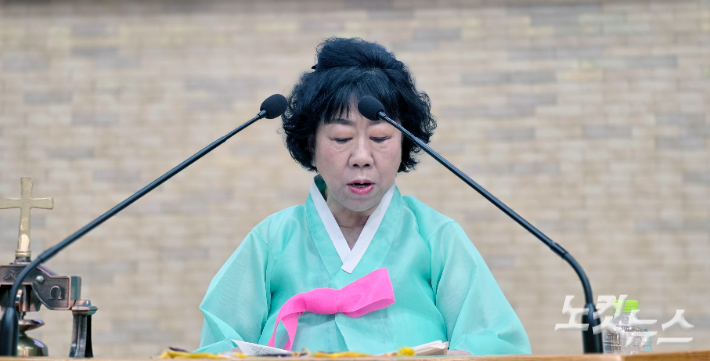 부산노회여전도회연합회 신임 회장에 감만교회 범효미 권사 선출