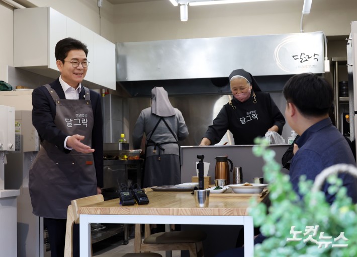 직장인들 만난 정원오 후보