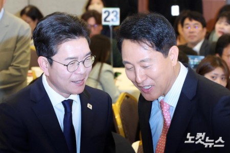 여야 서울시장 후보 만남